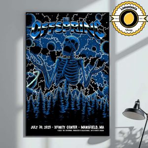 The Offspring Event Poster In Mansfield MA At Xfinity Center On July 30 2025 Home Decor Poster Canvas