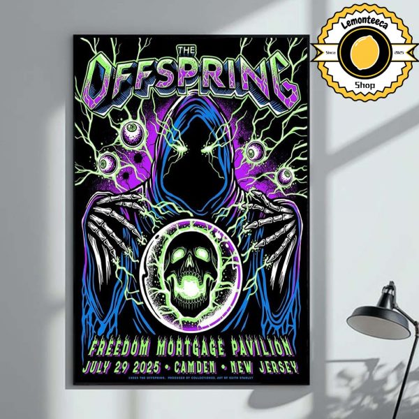 The Offspring Official Poster In Camden New Jersey At Freedom Mortgage Pavilion On July 29 2025 Home Decor Poster Canvas