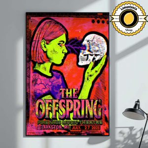 The Offspring Supercharged Worldwide In 25 Tonight Poster In Clarkston MI At Pine Knob Music Theatre On July 27 2025 Home Decor Poster Canvas
