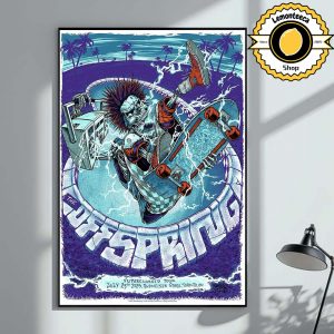 The Offspring Supercharged Worldwide North American Tour 2025 In Toronto ON At Budweiser Stage On July 23rd 2025 Home Decor Poster Canvas