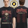 The Offspring Supercharged Worldwide North American Tour 2025 Merch Tee Rose Skull 2025 Tour Two Sided Unisex T-Shirt