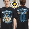The Offspring Supercharged Worldwide North American Tour 2025 Merch Tee Mohawk Skull 2025 Tour Two Sided Unisex T-Shirt
