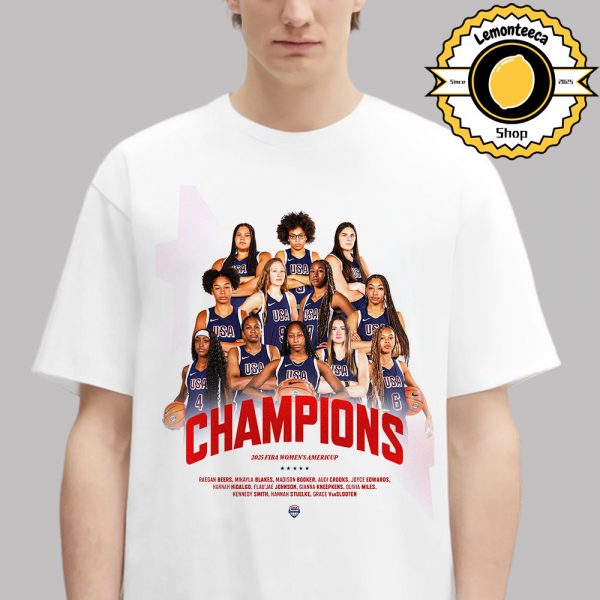 United States Women’s National Basketball Team Are 2025 Fiba Women’s Americup Champions Gold Medalists Unisex T-Shirt
