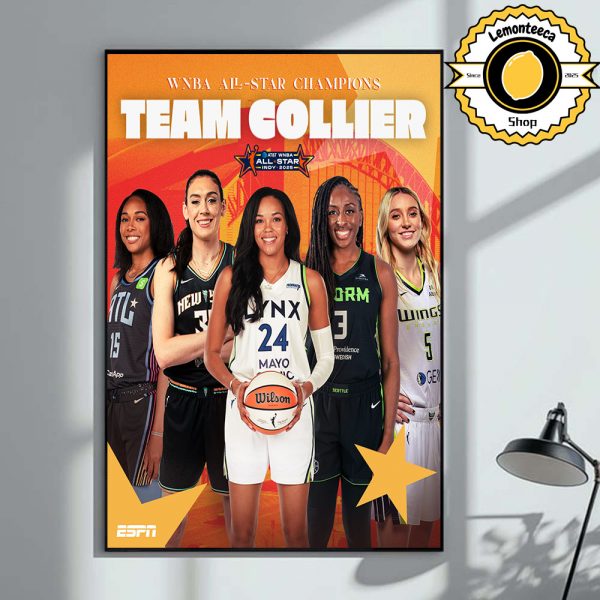 WNBA All Star Champions 2025 Are Team Collier Home Decor Poster Canvas
