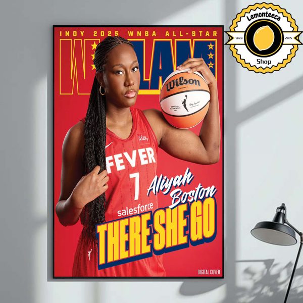 WSlam ASW 25 Cover Poster Aliyah Boston There She Go Indy 2025 WNBA All Star Home Decor Poster Canvas
