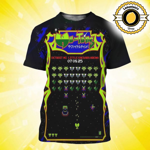 Wu Tang Clan Event Poster At Little Caesars Arena In Detroit MI On July 8th 2025 All Over Print Shirt