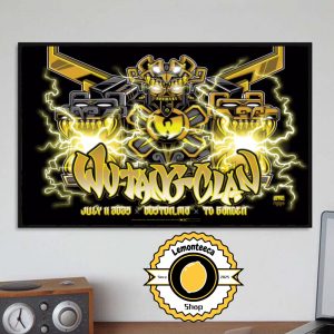 Wu Tang Clan Event Poster In Boston MA At TD Garden On July 11 2025 Home Decor Poster Canvas