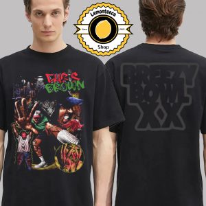 Breezy Bowl XX Chris Brown Stadium World Tour 2025 20 Year Of Chris Brown Merch Tee Breezy Bowl Collage In Detroit MI On August 7 8 2025 Two Sided Unisex T-Shirt