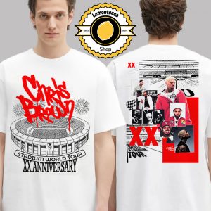 Breezy Bowl XX Chris Brown Stadium World Tour 2025 20 Year Of Chris Brown Merch Tee Memory Lane Collage In Detroit MI On August 7 8 2025 Two Sided Unisex T-Shirt