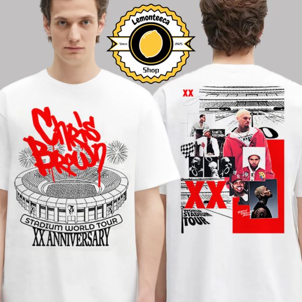 Breezy Bowl XX Chris Brown Stadium World Tour 2025 20 Year Of Chris Brown Merch Tee Memory Lane Collage In Detroit MI On August 7 8 2025 Two Sided Unisex T-Shirt