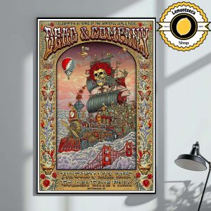 Dead And Company Event Poster Celebrating 60 Year Of The Garteful Dead Music At Golden Gate Park In San Francisco CA On August 1 2 3 2025 Home Decor Poster Canvas