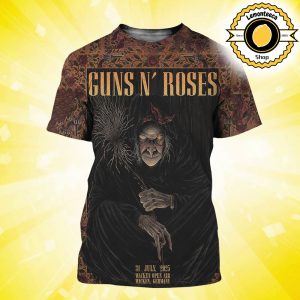 Guns N Roses Event Poster In Wacken Germany At Wacken Open Air On July 31 2025 All Over Print Shirt