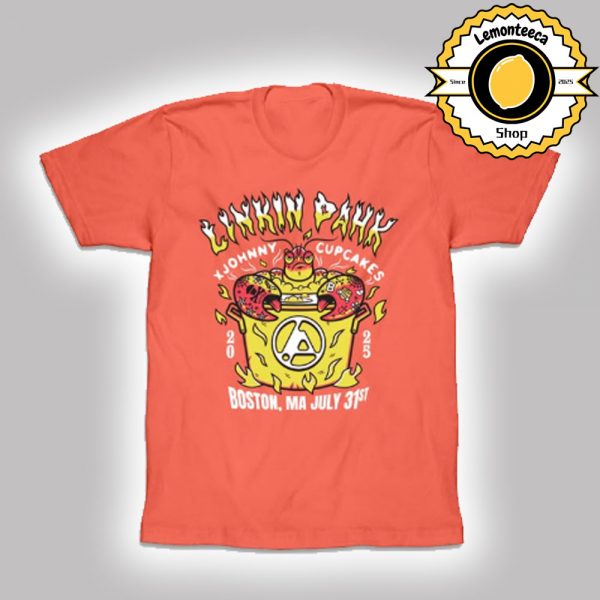 Linkin Park X Johnny Cupcakes Exclusive Tee In Boston MA At TD Garden On July 31 2025 Unisex T-Shirt
