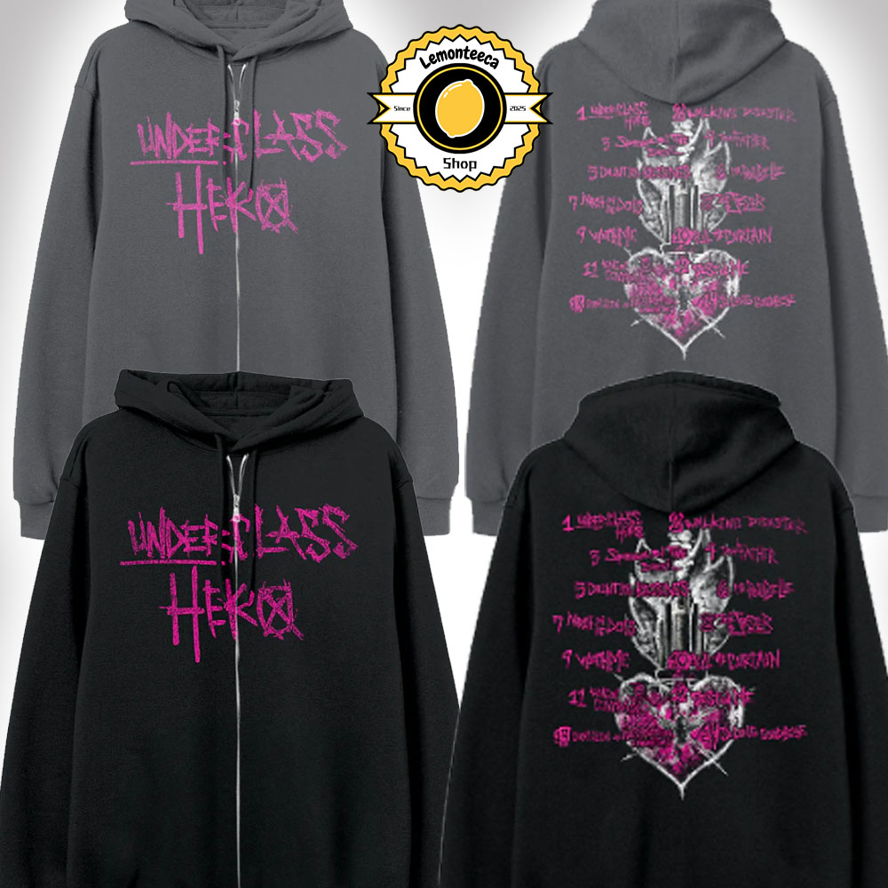 Sum 41 18 Year Anniversary Underclass Hero Anniversary Tracklist Unisex Zip Hoodie