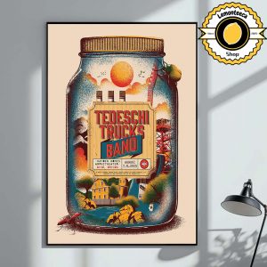 Tedeschi Trucks Band Event Poster At Hayden Homes Amphitheater In Bend Oregon On August 7 8 2025 Home Decor Poster Canvas