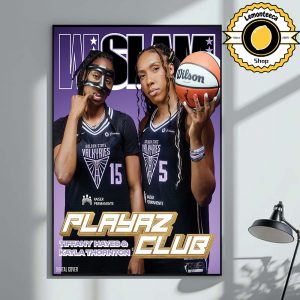 WSlam Cover Poster Tiffany Hayes And Kayla Thornton Playaz Club Golden State Valkyries WNBA Home Decor Poster Canvas